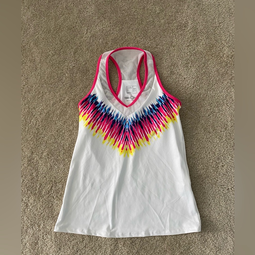 Lucky in Love Tennis Point Top